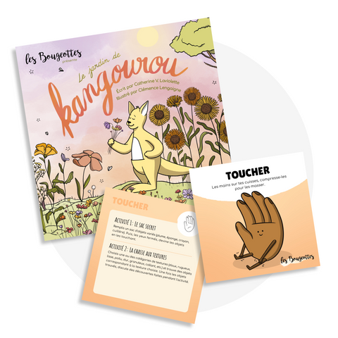 Livre interactif pour enfants sur le moment présent et la pleine conscience par le yoga et la resiration.