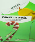 Cartes d’apprentissage actives Noël sur la route (canne de Noël,cloche) pour pauses actives assises.