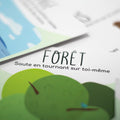 Cartes d’apprentissage actives sur le thème du camping (forêt) pour pauses actives dès 2 ans