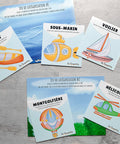 Cartes d’apprentissage actives moyens de transport avec des fiches de jeu de catégorisation pour pauses actives