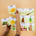 Cartes d’apprentissage actives printemps, activité ludique pour faire des pauses actives en restant assis et stimuler le langage. 