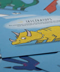 Cartes d’apprentissage actives thématiques dinosaures (tricératops) pour pauses actives dès 2 ans
