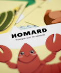 Cartes d’apprentissage bilingues animaux méli mélo (homard) dès 2 ans pour pauses actives