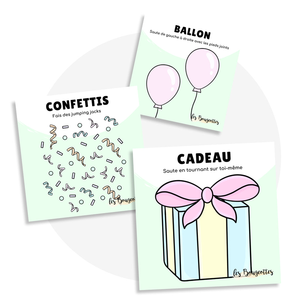 Cartes d'apprentissage - Anniversaire