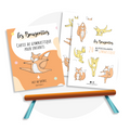 Ensemble de produits pour faire de la gymnastique à la maison : poutre d’équilibre en bois, cartes de gymnastique et autocollants