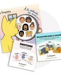 Ensemble comprend deux outils pour accompagner les enfants dès 2 ans dans la compréhension et la gestion de leurs émotions à travers le mouvement et la relaxation. 