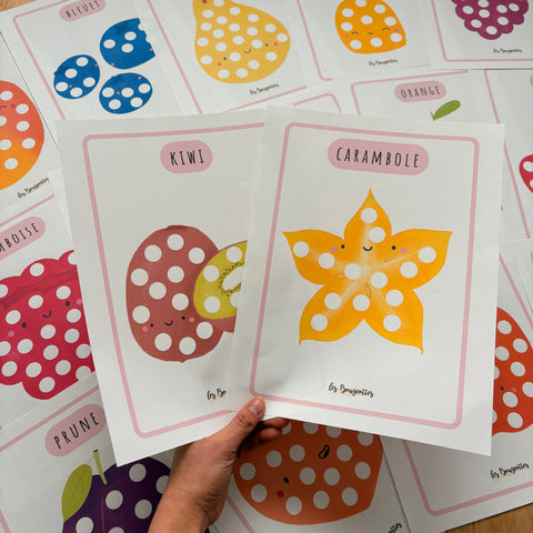 Marqueurs à points - Fruits