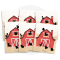 Activité à imprimer éducative du jeu des ombres sur le thème des animaux de la ferme pour les enfants de 3 ans et plus.