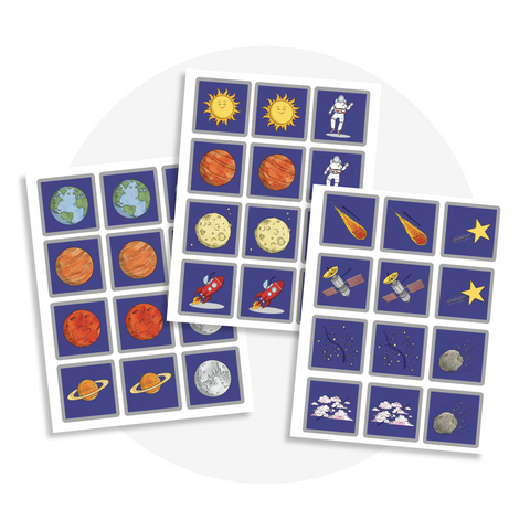 Jeu de mémoire Espace