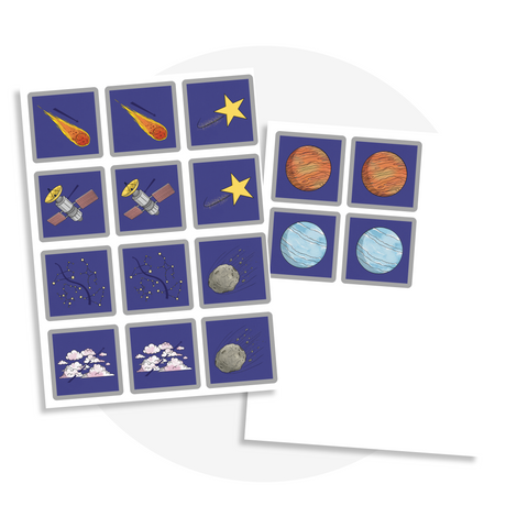 Jeu de mémoire Espace