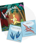 Livre interactif pour enfants sur le thème des dinosaures, qui fait bouger tout en développant l’empathie.
