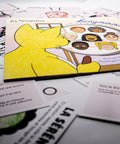 Livre interactif pour enfants sur le thème des émotionsa accompagné de cartes d'apprentissage actives. 