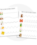 Activitée à imprimer sur le thème du printemps pour enfants idéale pour développer la motricité fine.