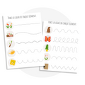Activitée à imprimer sur le thème du printemps pour enfants idéale pour développer la motricité fine.