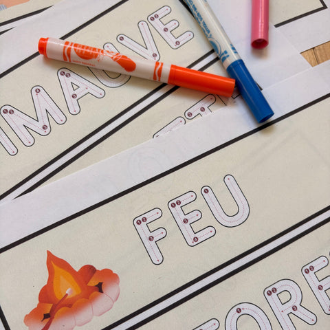 Activité d'écriture sur le camping