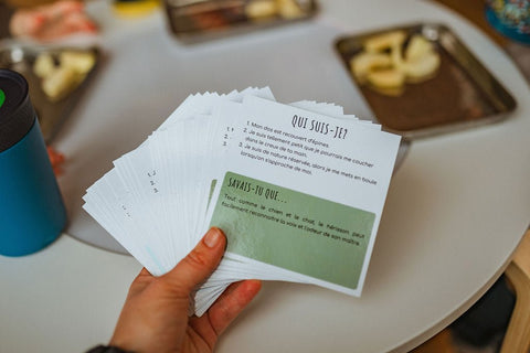 Cartes d'apprentissage - Animaux de la forêt - Les Bougeottes