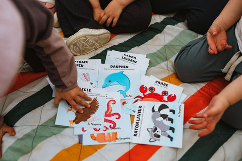 Cartes d'apprentissage - Animaux méli mélo 1 - Les Bougeottes