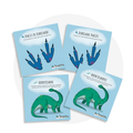 Cartes d'apprentissage bilingues thème dinosaures pour faire bouger les jeunes.