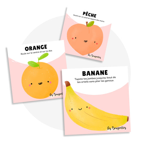 Cartes d'apprentissage - Fruits - Les Bougeottes