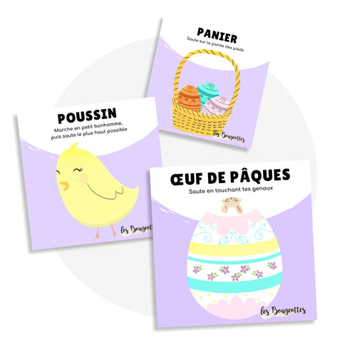 Cartes d’apprentissage - Pâques - Les Bougeottes