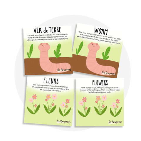 Cartes d'apprentissage - Printemps - Les Bougeottes