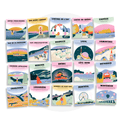 Cartes d’apprentissage Voyage au Québec pour faire des pauses actives en restant debout illustrant les régions du Québec - Les Bougeottes