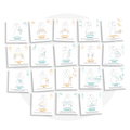 Collection de cartes Langue des signes québécoise avec 18 mots à utiliser au quotidien des bébés et des enfants - Les Bougeottes