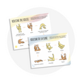 Cartes de yoga pour apprivoiser ses émotions chez les enfants incluant 2 routines de yoga : routine du soleil et routine de la lune