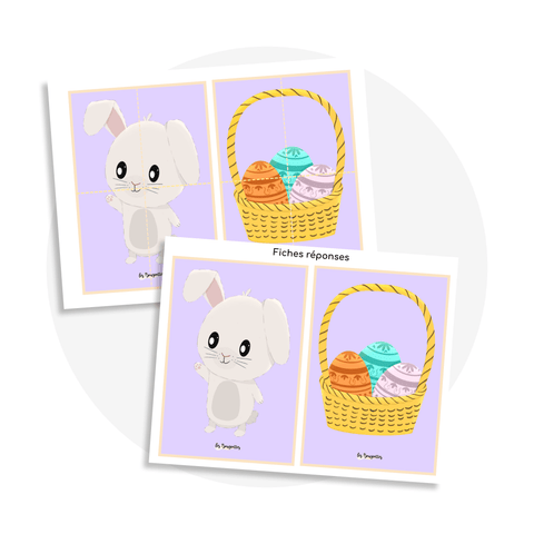 Casse - tête de Pâques - Activité à impriner - Les Bougeottes