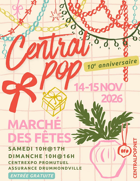 Central POP Drumondville - 14 et 15 novembre