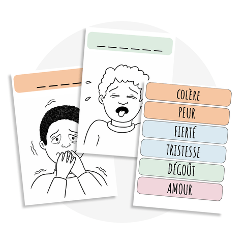 Ensemble d'activités sur les émotions - Les Bougeottes