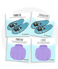 Cartes d'apprentissage bilingues thème hiver pour faire bouger les jeunes (raquette, snowshoes, manteau, coat)