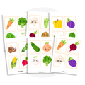 Jeu d'association de lettres avec les légumes - Les Bougeottes