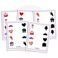 Jeu des ombres Saint - Valentin - Les Bougeottes