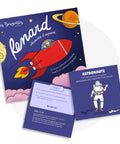 Livre interactif qui fait bouger les enfants sur le thème de l’espace et de l’estime de soi.
