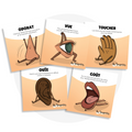 Collection de cartes d'apprentissage sur les sens en français (toucher, ouïe, odorat, goût, vue)