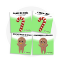 Cartes d'apprentissage bilingues thème noël sur la route pour faire bouger les jeunes (canne de Noël, candy cane, biscuit pain d'épice, gingerbread cookie)